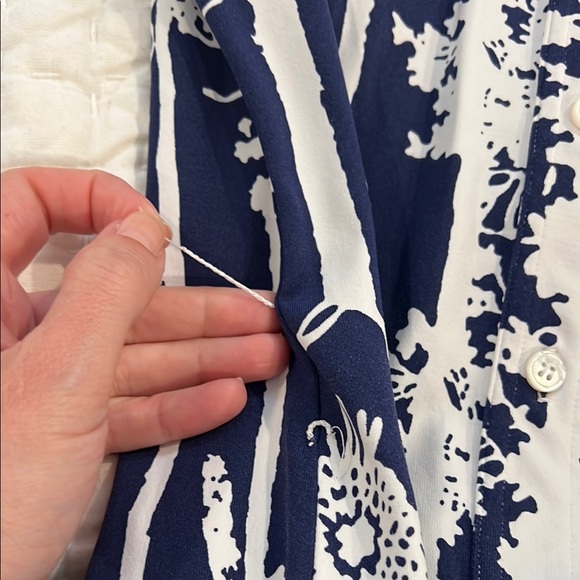 Bundle of J McLaughlin Catalina Cloth Floral and Zebra Shirt Dresses with Belts. - Picture 10 of 13